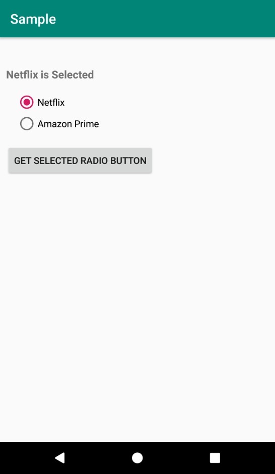 Androidでラジオグループの選択されたインデックスを取得するにはどうすればよいですか？ 