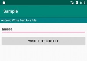 Androidでテキストファイルを作成してそのファイルにデータを挿入するにはどうすればよいですか？ 