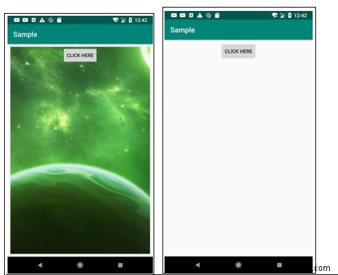 AndroidでImageViewをクリアする方法は？ 