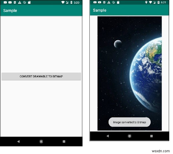 AndroidでDrawableをビットマップに変換する方法は？ 