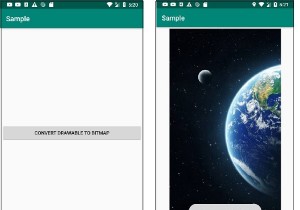AndroidでDrawableをビットマップに変換する方法は？ 