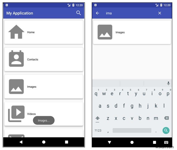 AndroidでSearchViewを使用してRecyclerViewをフィルタリングする方法は？ 