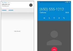 Androidでプログラムで着信に応答するにはどうすればよいですか？ 