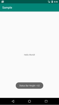 Androidのステータスバーの高さはどれくらいですか？ 