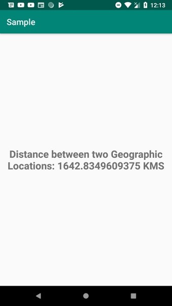 Androidで2つの地理的な場所の間の距離を取得するにはどうすればよいですか？ 