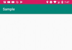 アプリのAndroidに合わせてステータスバーの色を変更するにはどうすればよいですか？ 