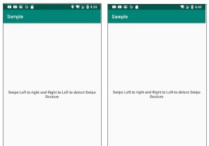 Androidで右から左および左から右のスワイプジェスチャを処理するにはどうすればよいですか？ 