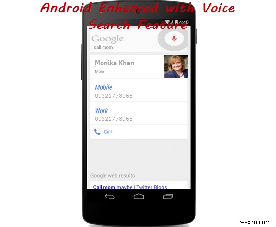 AndroidでのGoogleの関係ベースの音声検索 