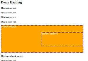 CSSでの絶対ポジショニング 