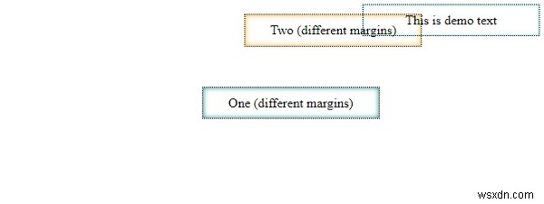 CSSを使用して個々の辺のマージンを設定する 