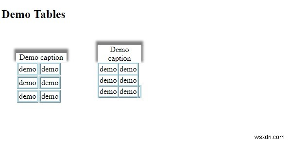 CSSでテーブルの境界線を折りたたむ 