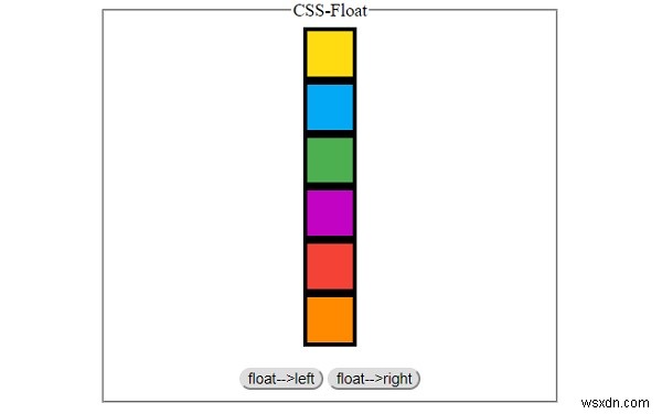 CSSを使用したフローティング要素 