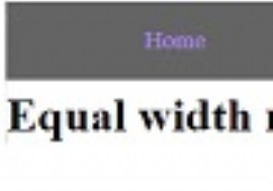 CSSを使用して同じ幅のナビゲーションリンクを持つナビゲーションバーを作成するにはどうすればよいですか？ 