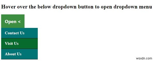 CSSでホバー可能なドロップダウンメニューを作成するにはどうすればよいですか？ 