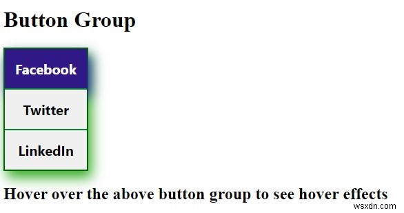 CSSで垂直ボタングループを作成するにはどうすればよいですか？ 