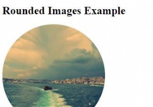 CSSで丸みを帯びた円形の画像を作成するにはどうすればよいですか？ 