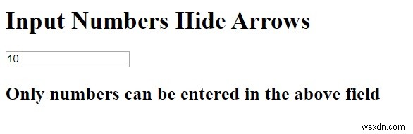CSSを使用して入力タイプ番号から矢印/スピナーを削除するにはどうすればよいですか？ 