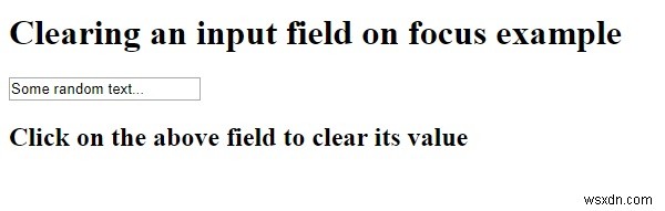 CSSでフォーカスの入力フィールドをクリアするにはどうすればよいですか？ 