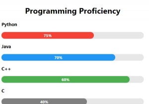 CSSでスキルバーを作成するにはどうすればよいですか？ 