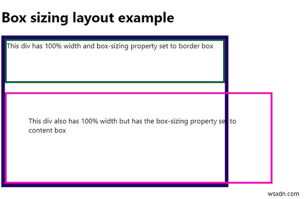 CSS3を使用したボックスサイズ設定によるレイアウトの作成 