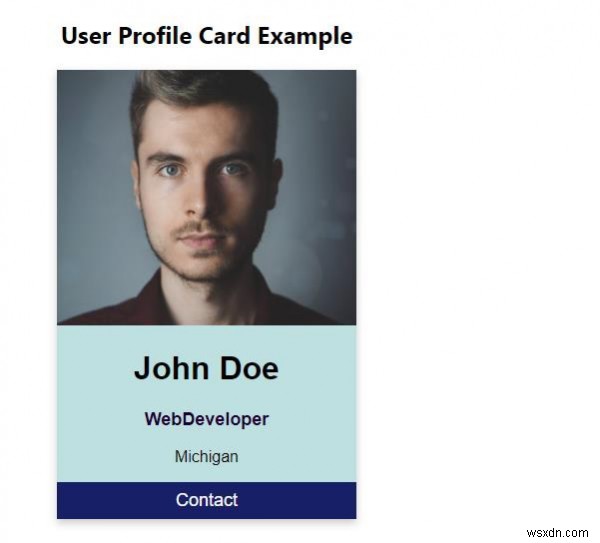 CSSでプロファイルカードを作成するにはどうすればよいですか？ 