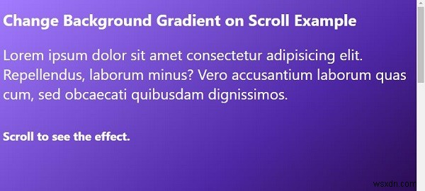 CSSを使用してスクロールでグラデーションの背景色を作成するにはどうすればよいですか？ 