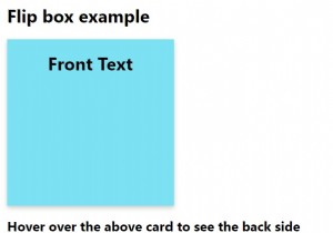 CSSでフリップボックスを作成するにはどうすればよいですか？ 