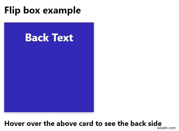 CSSでフリップボックスを作成するにはどうすればよいですか？ 