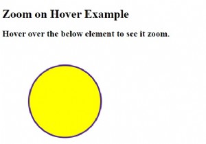 CSSを使用してホバー時に要素をズーム/スケーリングするにはどうすればよいですか？ 