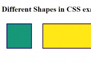 CSSでさまざまな形を作成するにはどうすればよいですか？ 