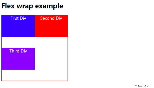 CSS3を使用してFlexアイテムのラッピングを有効にする 