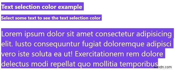 デフォルトのテキスト選択色をCSSで上書きするにはどうすればよいですか？ 