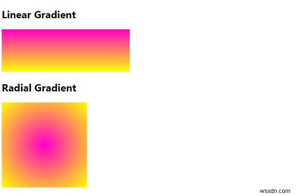 CSS3線形および放射状グラデーションの使用 