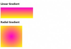 CSS3線形および放射状グラデーションの使用 