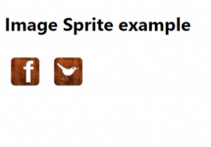 CSSを使用してImageSpriteからアイコンを表示する 