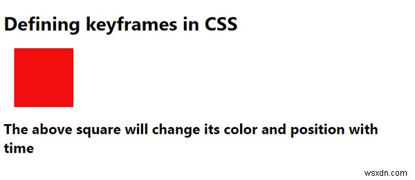 CSS3でのキーフレームの定義 