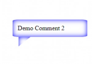 CSSを使用してテキストを含むコメントボックスを作成する方法 
