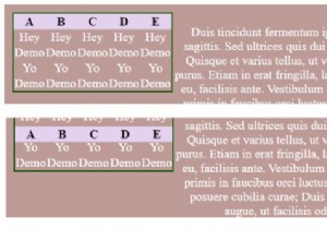 CSSのスクロールでヘッダーが固定されたHTMLテーブル 