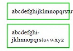 CSSハイフンプロパティを使用してテキストにハイフンを追加する 