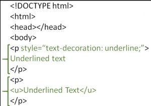 HTMLのテキストに下線を引く方法は？ 
