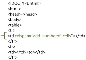 HTMLでテーブルの列をマージする方法は？ 