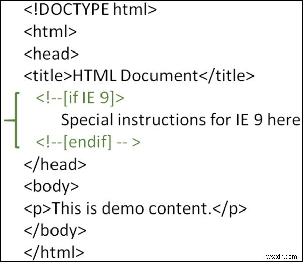 HTMLで条件付きコメントを作成するにはどうすればよいですか？ 