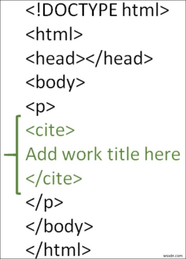 HTMLで引用タグを使用して作品のタイトルをマークする方法は？ 