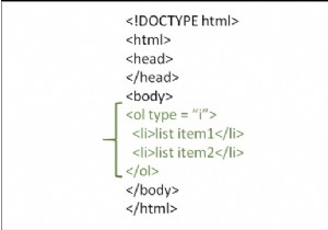 HTMLで小文字のローマ数字を使った番号付きリストを作成する方法