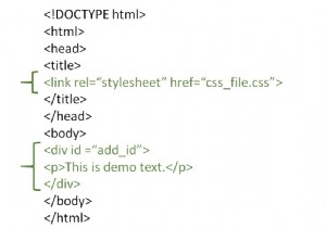 分割タグ div を使用してHTML要素のスタイルを設定するにはどうすればよいですか？ 