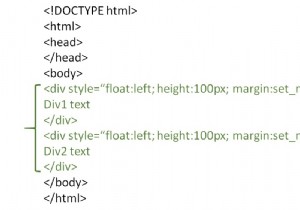 HTMLで2つの区分 div を並べて配置するにはどうすればよいですか？ 