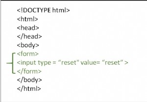 HTMLフォームのすべての入力をクリアするにはどうすればよいですか？ 