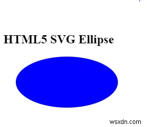 HTML5 SVGで楕円を描く方法は？ 