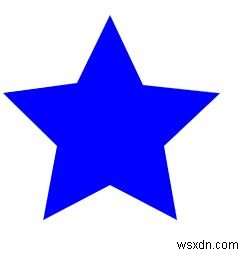 キャンバスHTML5を使用して星を描く方法は？ 