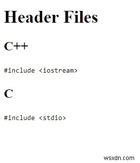 HTMLコンピュータコード要素 